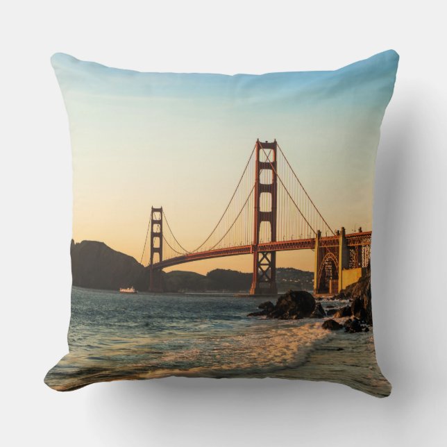 Golden gate bridge, San Francisco Kissen (Vorderseite)