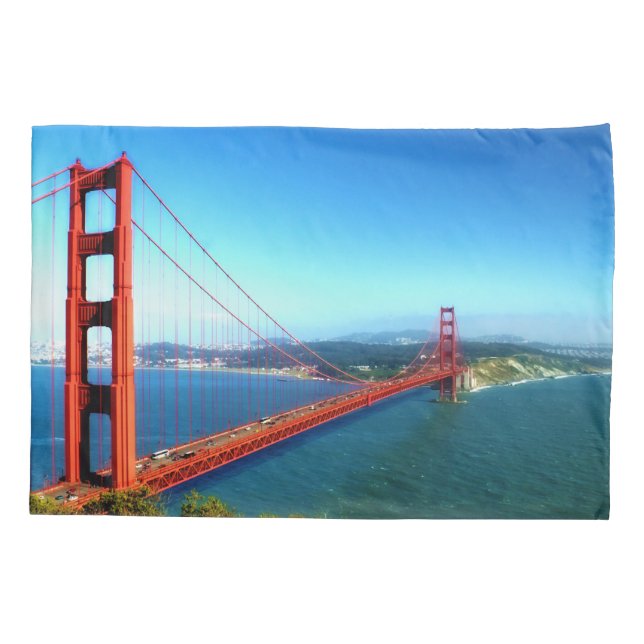 Golden Gate Bridge - San Francisco Kissenbezug (Rückseite)