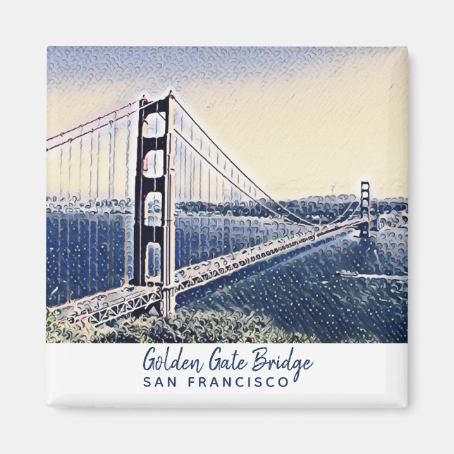 Golden Gate Bridge San Francisco Magnet (Vorne)