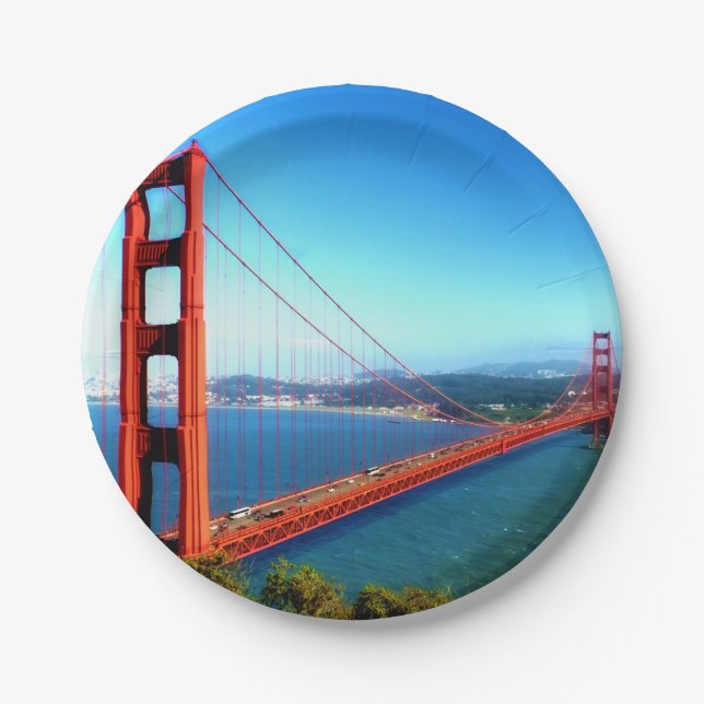 Golden gate bridge - San Francisco Pappteller (Vorderseite)