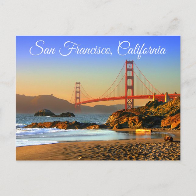 Golden Gate Bridge San Francisco Postkarte (Vorderseite)