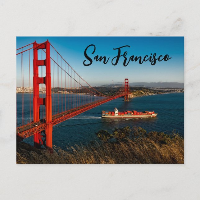 Golden Gate Bridge San Francisco Postkarte (Vorderseite)