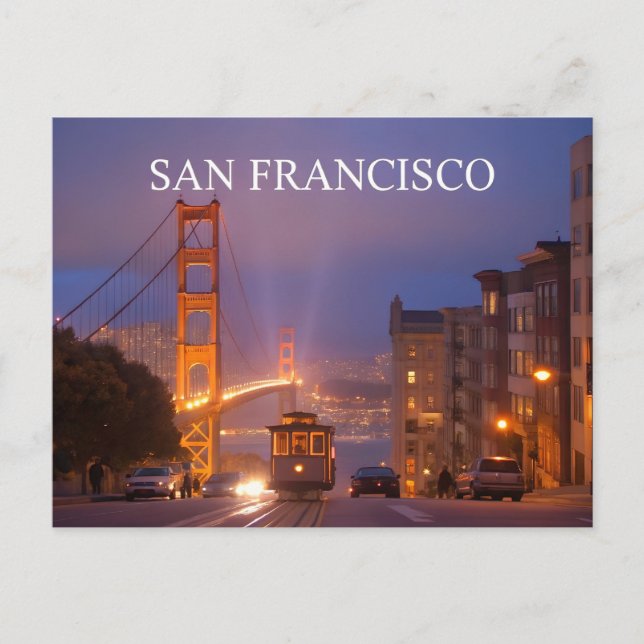 Golden Gate Bridge - San Francisco Postkarte (Vorderseite)