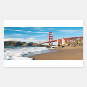 Golden Gate Bridge San Francisco Rechteckiger Aufkleber