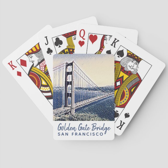 Golden Gate Bridge San Francisco Spielkarten (Rückseite)