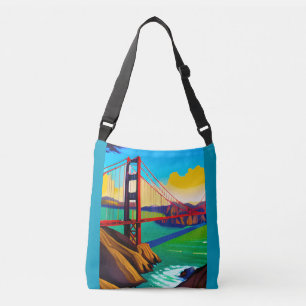 Golden Gate Bridge, San Francisco Tragetaschen Mit Langen Trägern