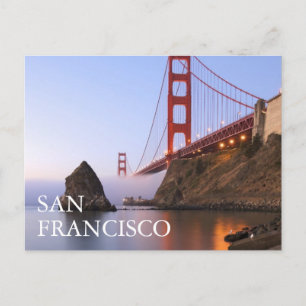 Golden Gate Bridge San Francisco Vielen Dank Postkarte