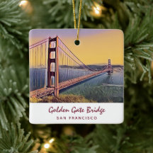 Golden Gate Bridge San Francisco Vintage Malerei