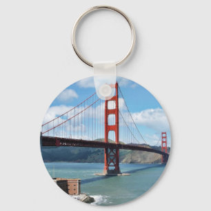Golden Gate Bridge und Fort Point in San Francisco Schlüsselanhänger