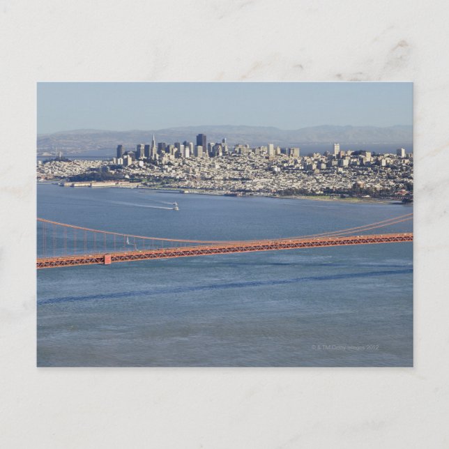 Golden Gate Bridge und San Francisco. 3 Postkarte (Vorderseite)