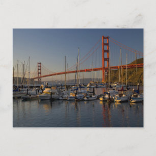 Golden Gate Bridge und San Francisco 4 Postkarte
