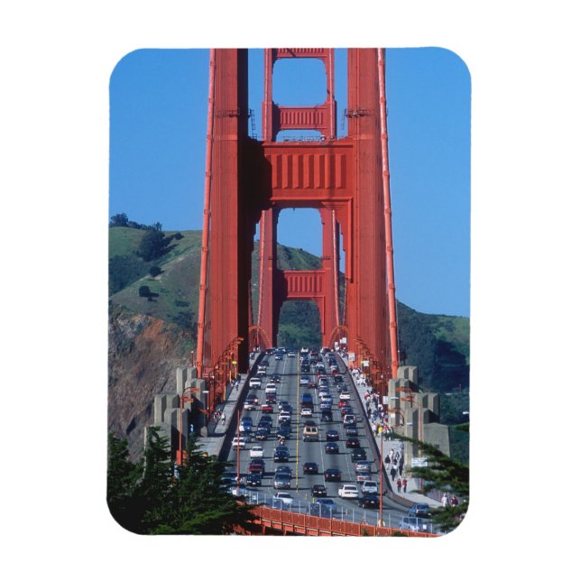 Golden Gate Bridge und San Francisco Bay Magnet (Vertikal)