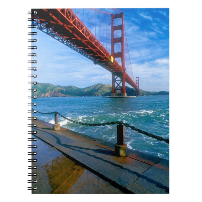 Golden Gate Bridge und San Francisco Bay Notizblock (Vorderseite)
