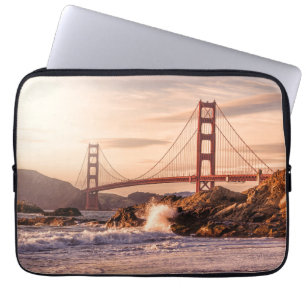 Golden Gate Bridge von Baker Beach Laptopschutzhülle