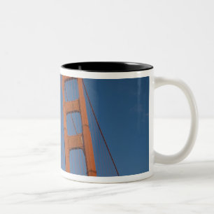 Golden Gate Bridge von Fort Point aus gesehen Zweifarbige Tasse