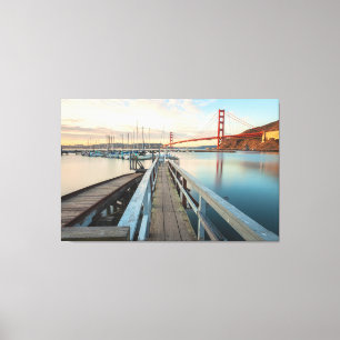 Golden Gate Bridge von Pier Leinwanddruck
