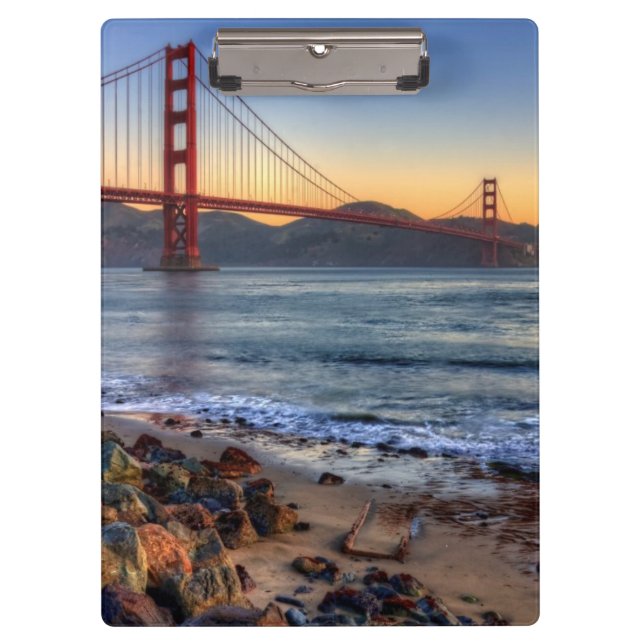 Golden gate bridge von San- Francisco Bayspur Klemmbrett (Vorderseite)