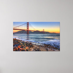 Golden gate bridge von San- Francisco Bayspur Leinwanddruck