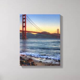 Golden gate bridge von San- Francisco Bayspur Leinwanddruck