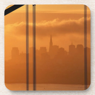 Golden gate bridge vor dem San Francisco Getränkeuntersetzer