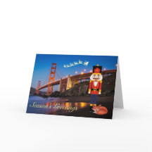 Golden Gate Bridge Weihnachtskarte