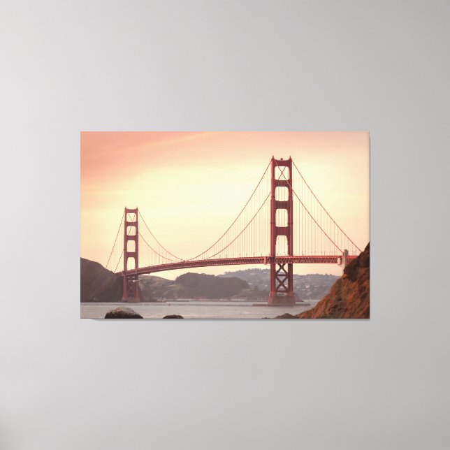 golden gate bridge wrapped canvas leinwanddruck (Vorderseite)