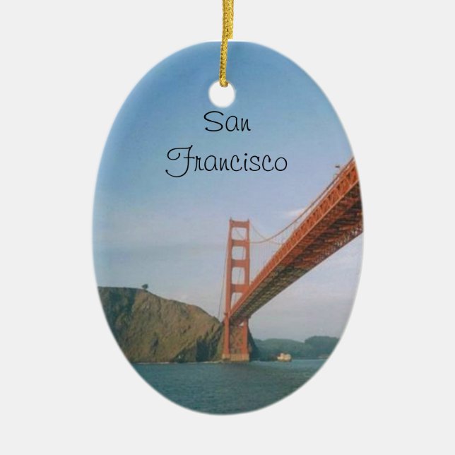 Golden Gate-Brücke San Francisco Keramik Ornament (Vorne)