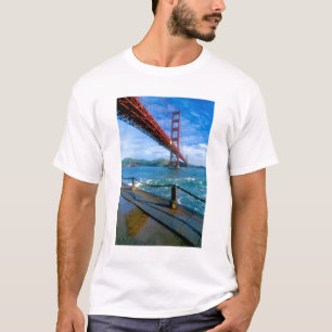 Golden Gate Brücke und San Francisco Bay T-Shirt