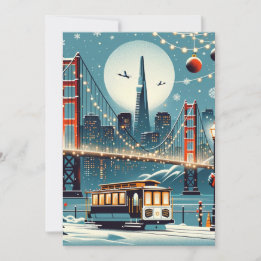 Golden Gate Holiday Magic - San Francisco Christma Feiertagskarte