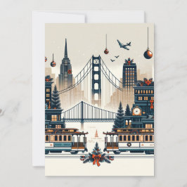 Golden Gate Holiday Magic San Francisco Weihnachte Einladung