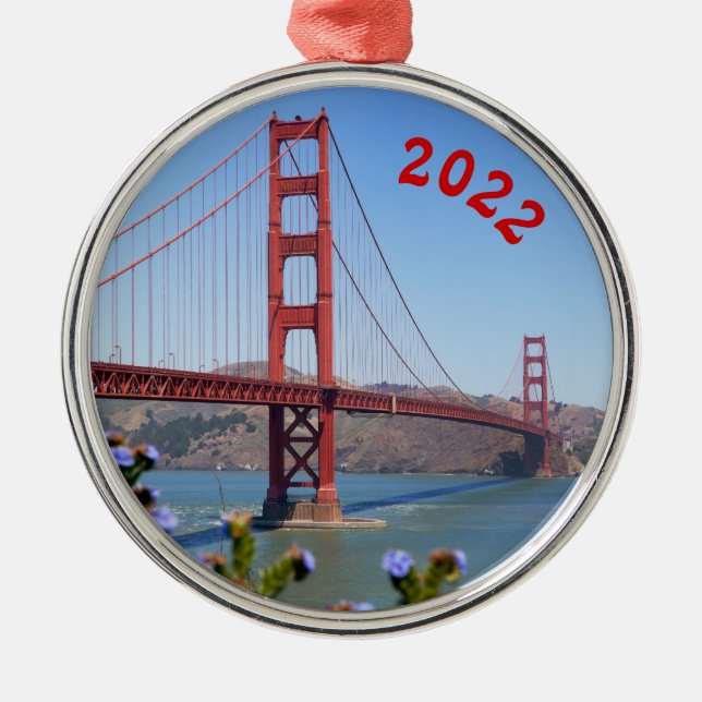 Golden Gate Holiday Ornament (Vorne)