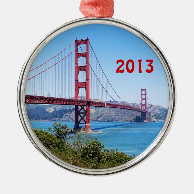 Golden Gate Holiday Ornament (Vorne)