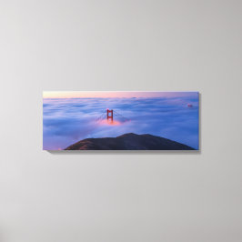 Golden Gate in Nebel Leinwanddruck