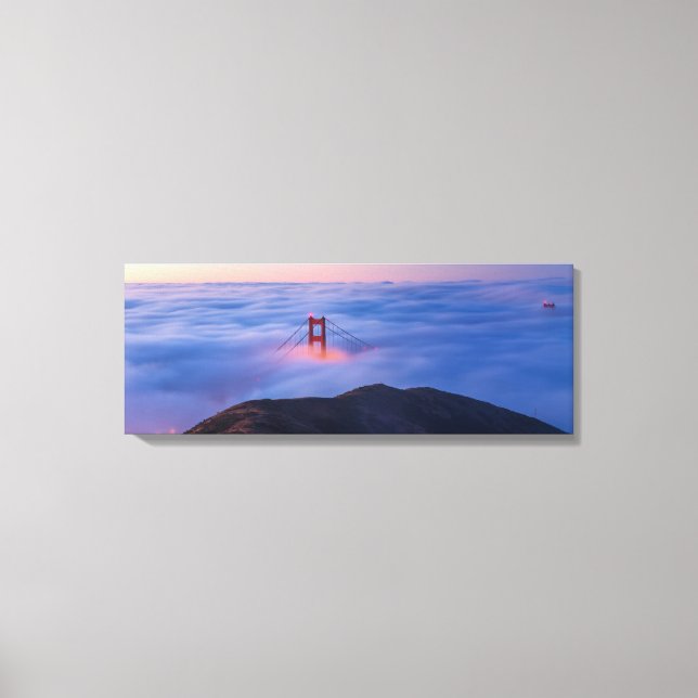 Golden Gate in Nebel Leinwanddruck (Vorderseite)
