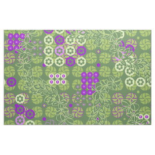 Golden Gate Park Retro psychedelisches Blumen Stoff