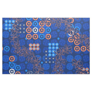 Golden Gate Park Retro psychedelisches Blumen Stoff