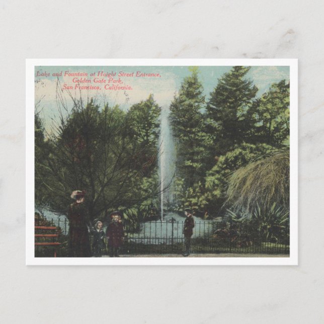 Golden Gate Park, San Francisco Haight Street 1912 Postkarte (Vorderseite)