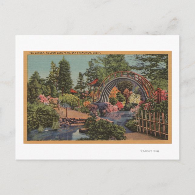 Golden Gate ParkTea Garden - San Francisco, CA Postkarte (Vorderseite)