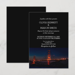 Golden Gate San Francisco Einladung zur Hochzeit