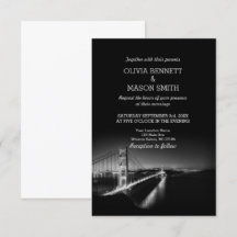 Golden Gate San Francisco Einladung zur Hochzeit