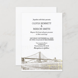 Golden Gate San Francisco Faire-part de mariage