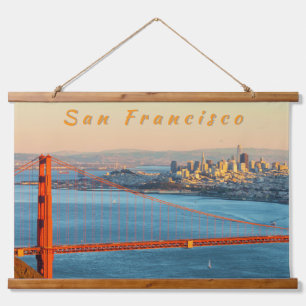 Golden Gate San Francisco Wandteppich Mit Holzrahmen