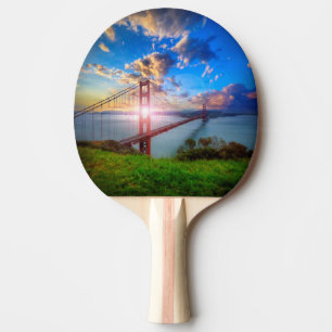 Golden Gate-Sonnenaufgang Tischtennis Schläger