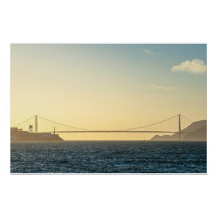 Golden Gate Sonnenuntergangs Poster Kalifornisch