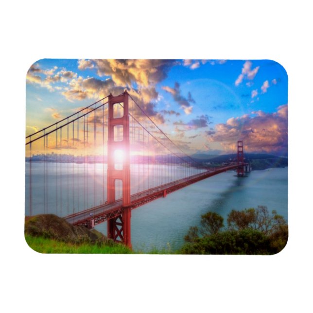 Golden Gate Sunrise Magnet (Horizontal)