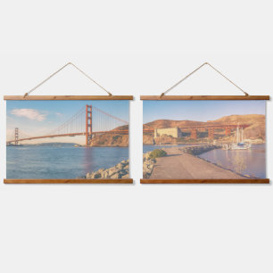 Golden Gate Wandteppich Mit Holzrahmen
