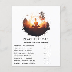 Golden Gateway Sonnenuntergang-Meditation Flyer