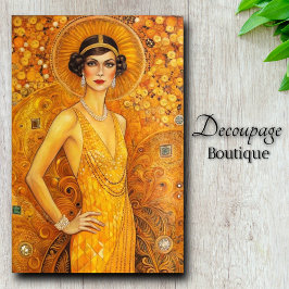 Golden Gatsby Art Deco Seidenpapier