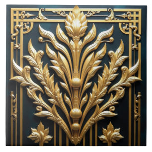 Golden Gatsby Garden Fliese