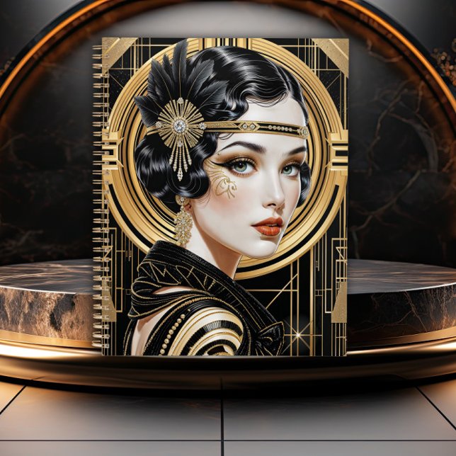 Golden Gatsby Glamour Art Deco Planer (Von Creator hochgeladen)